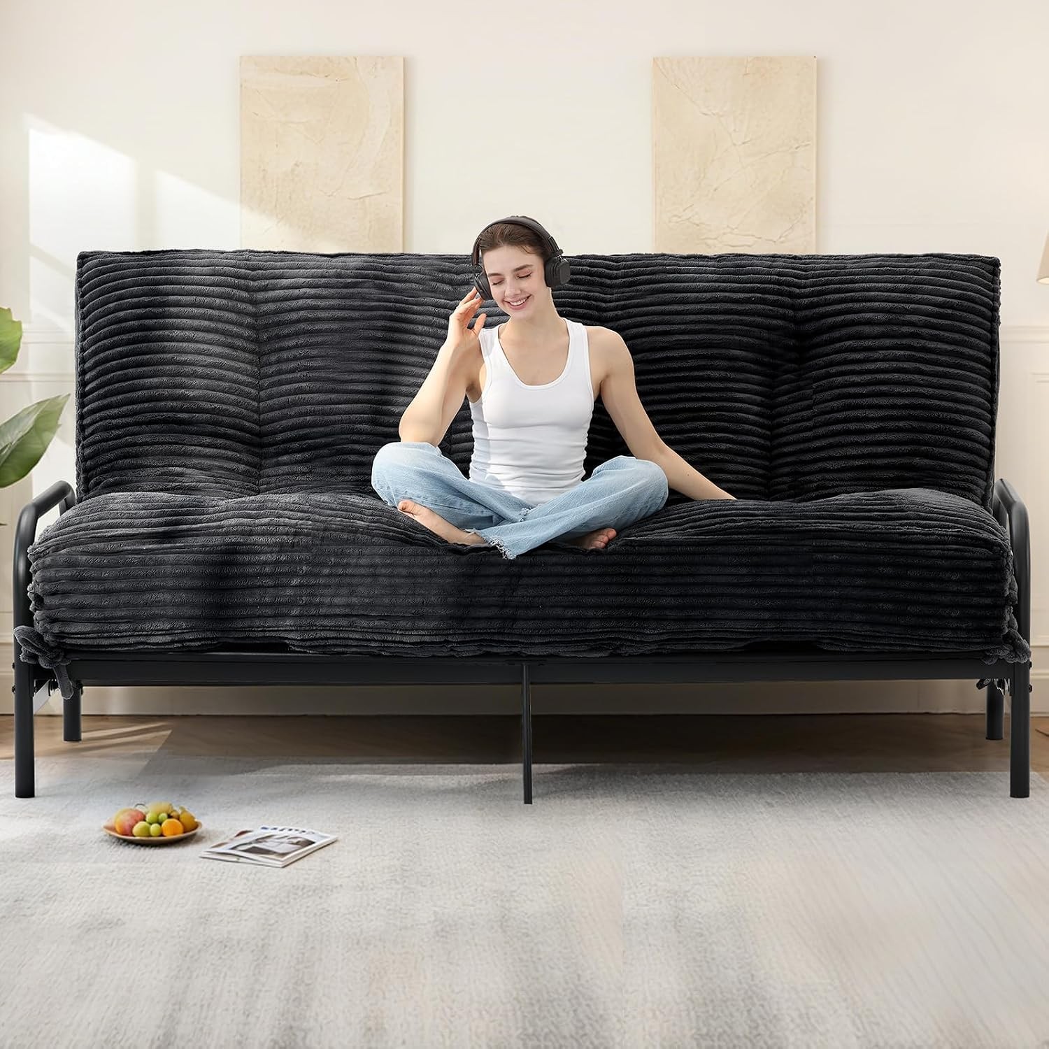 10″ Futon Mattress Queen Size, Ultra Thick Futons Sofa Couch Bed Sleeper Sofa