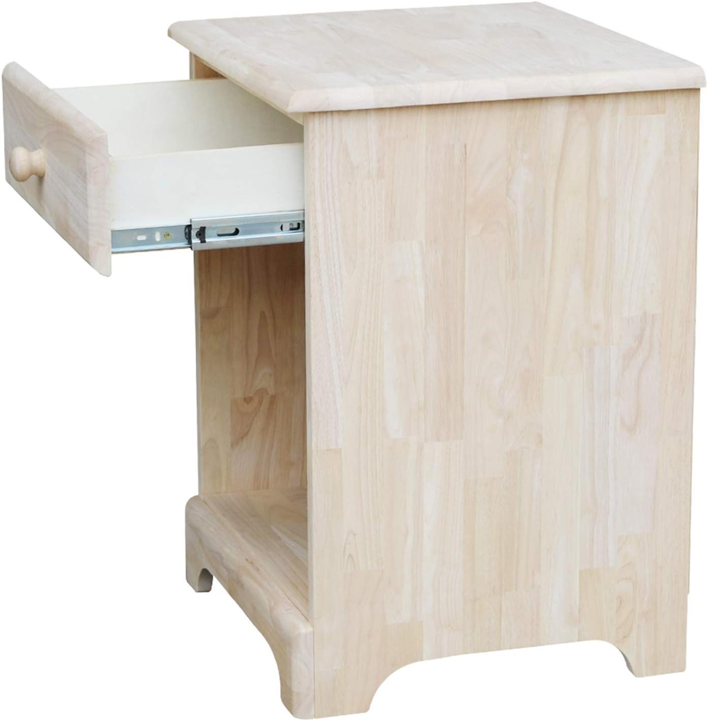 International Concepts Night Stand with One Drawer, Unfinished