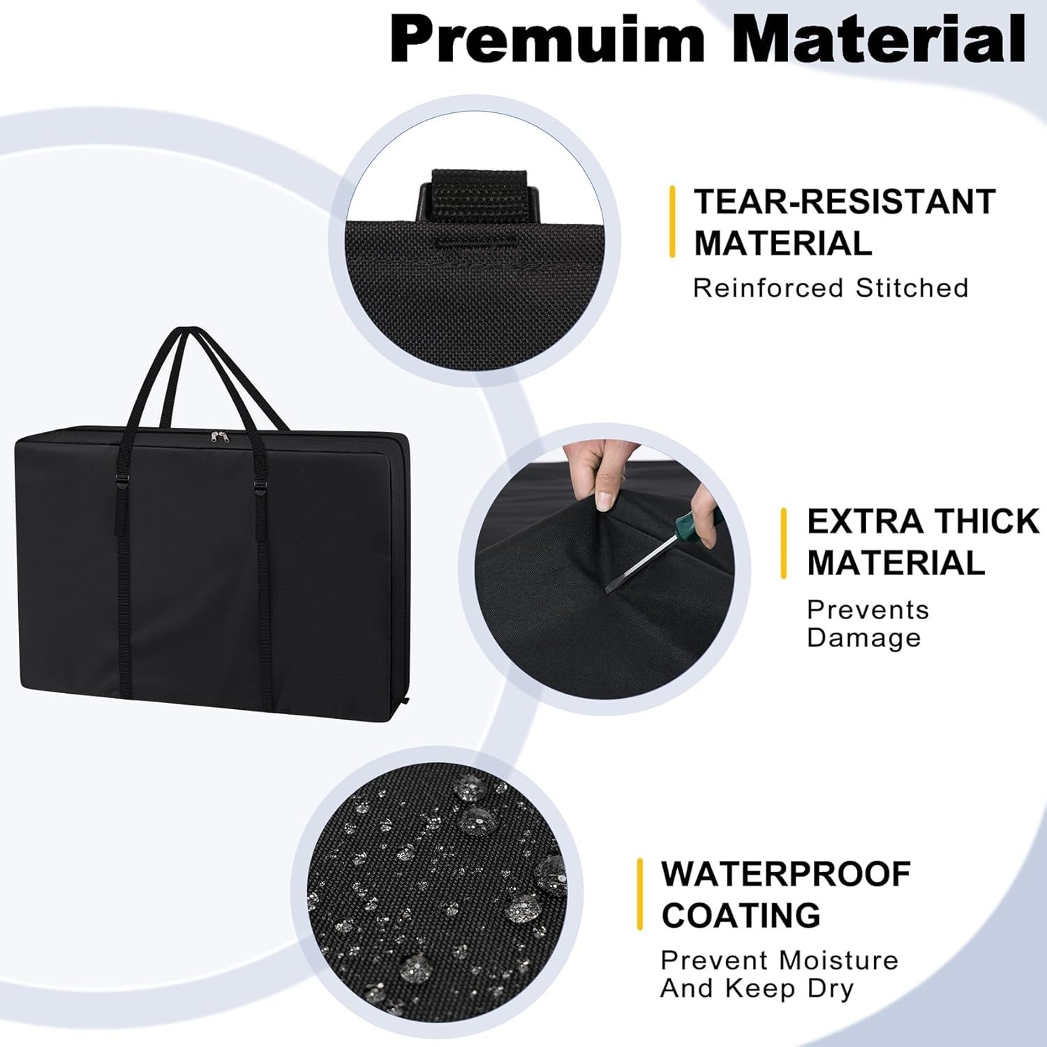 Folding Lounge Chair Storage Bags – 2 Pack, Heavy Duty with Easy Carry Straps