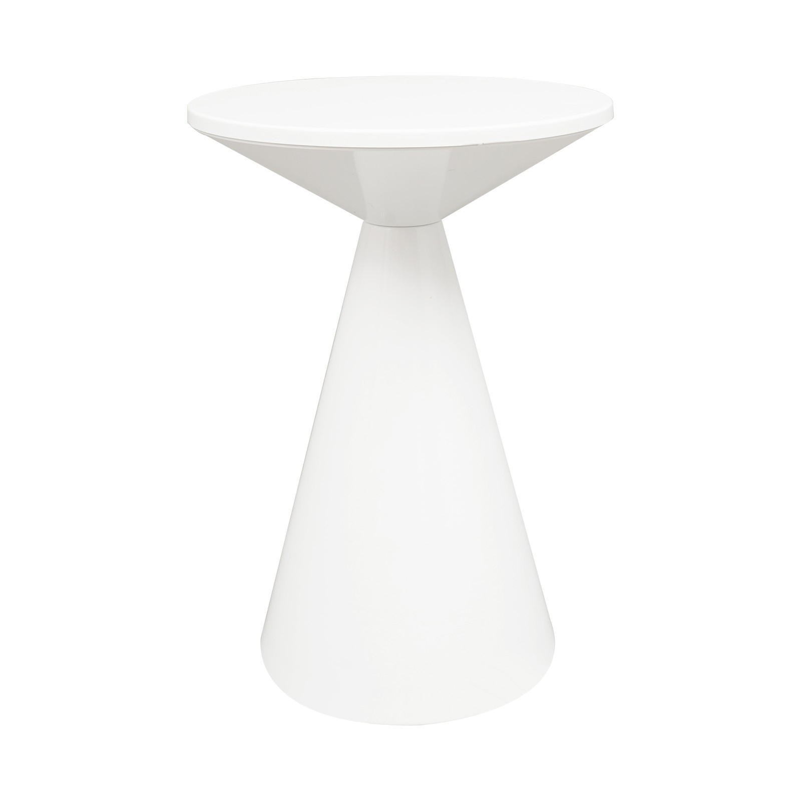 39.5*39.5*55.5cm Round Metal Coffee Table Modern Side Table With Tapered Base