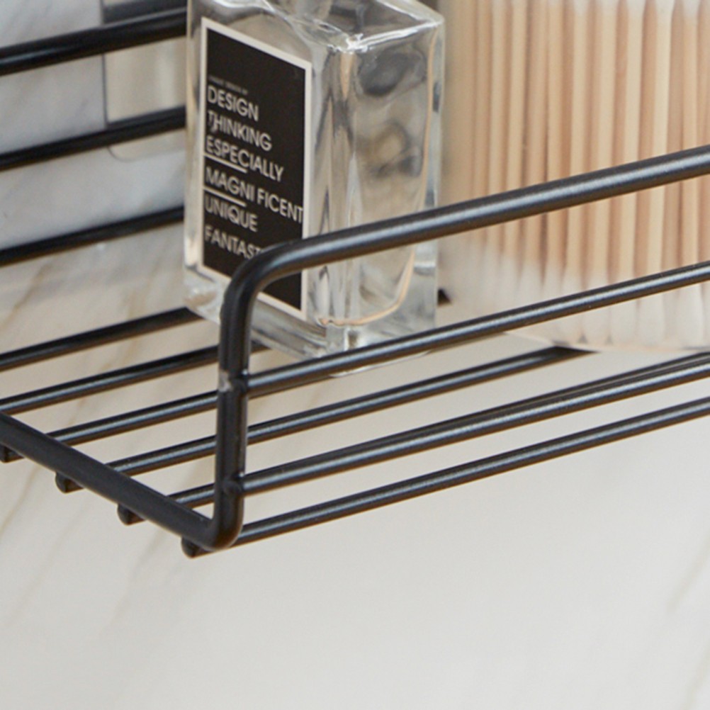 2 Pcs Iron Storage Rack Bathroom Shelf Wall Mounted Shower Gel Soap Holder