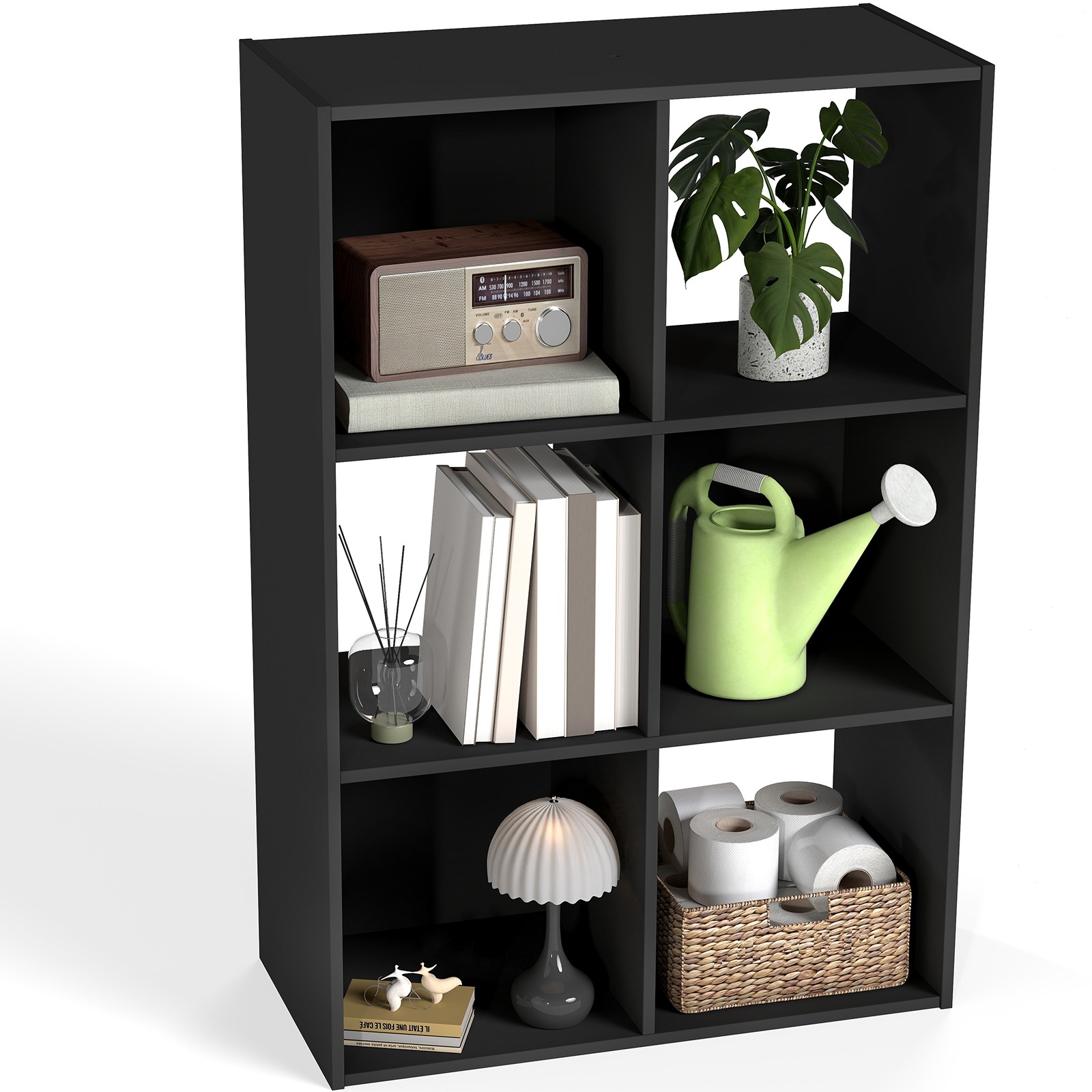 6/8/9 Cube Shelves Wooden Storage Organizer Bookshelf Display Cube Compartments