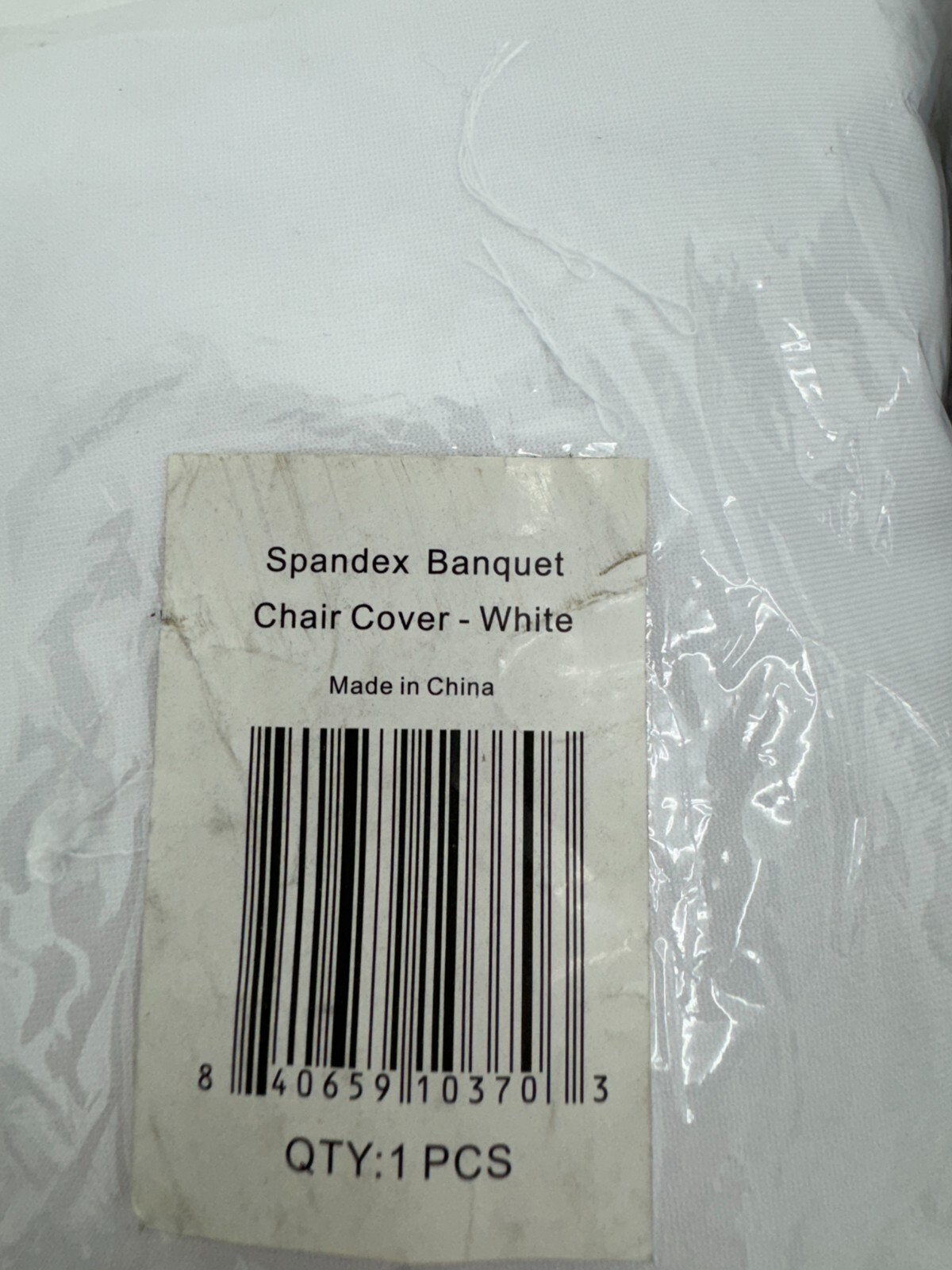 2 pack White Spandex Banquet Chair Covers One Size