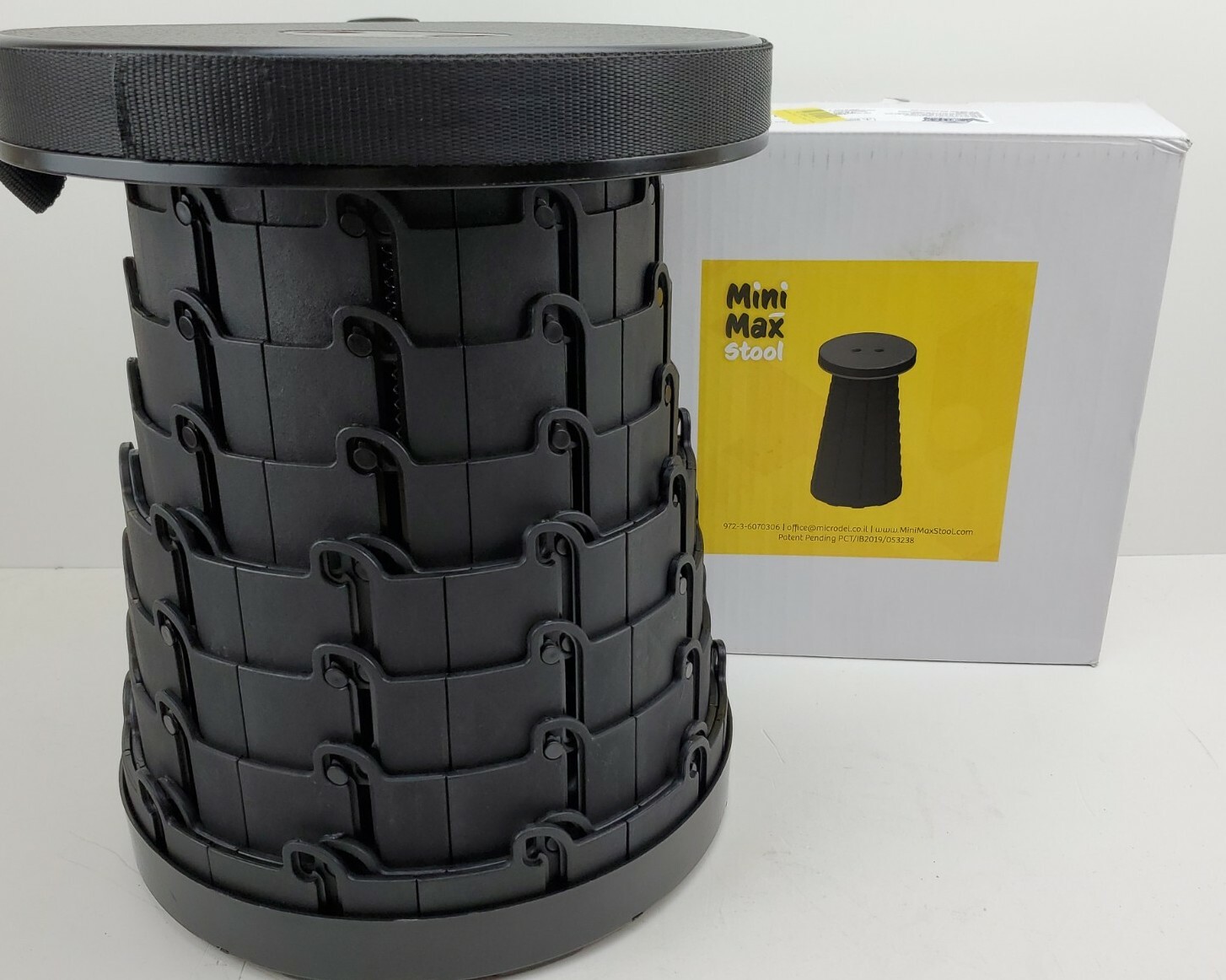 New Mini Max 19″ Vortex Telescoping Stool Camping Travel Portable Collapsible