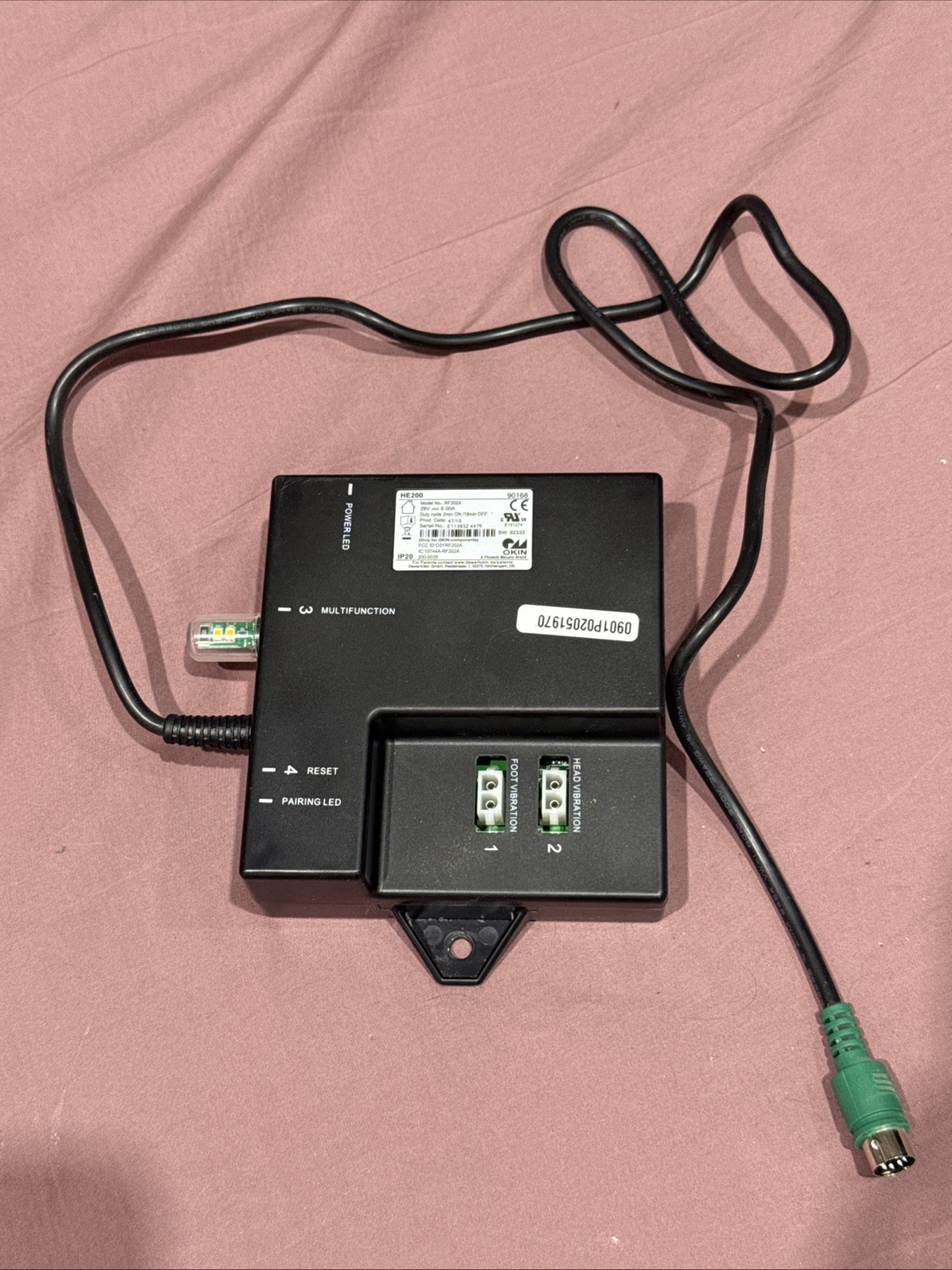 OKIN HE200 RFI13E 29V 6A Adjustable Bed Control Box Replacement