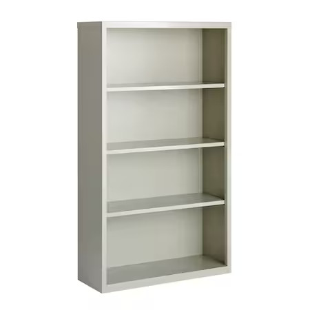 Hirsh 21994 Bookcase, 60″ H, 34 1/2″ W, Light Gray