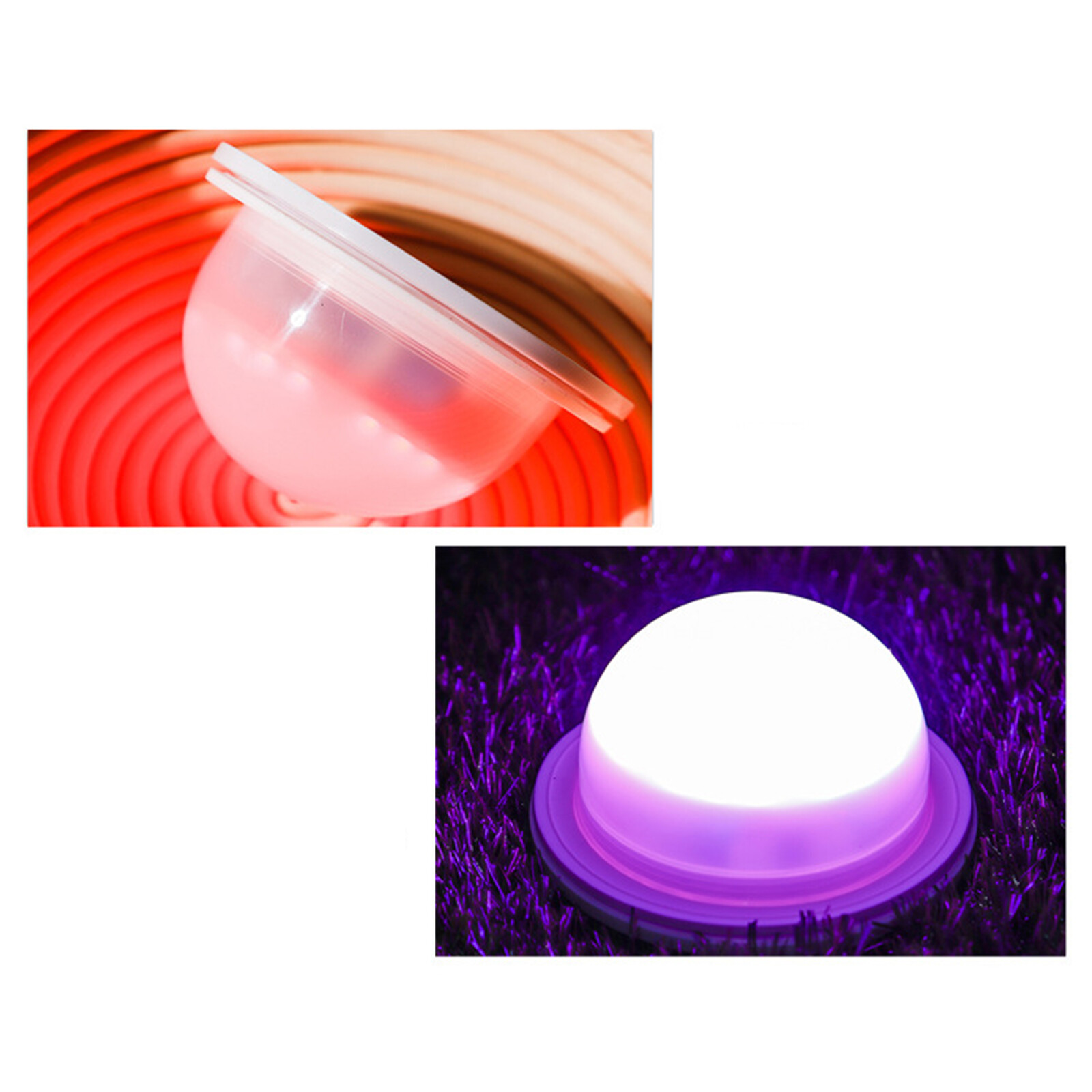 30cm Adjustable Brightness Cube LED Color Square Stool W/Infrared Remote Control