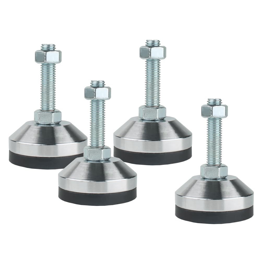 Leveling Feet 2.36″ Dia Heavy Duty M12 | Machine Leg Levelers 2 Pack