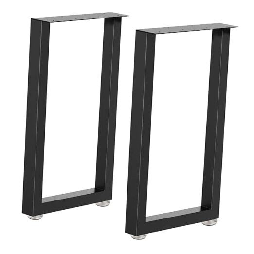 Metal Table Legs Heavy Duty Square Tube Desk Frame 28″ Rectangular-shape