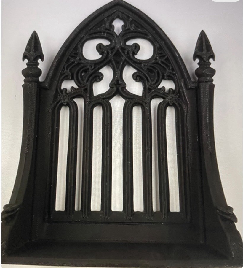 Gothic Black Wall Mounted Trinket Shelf, 3D Print, Plastic,Hardware Not Included