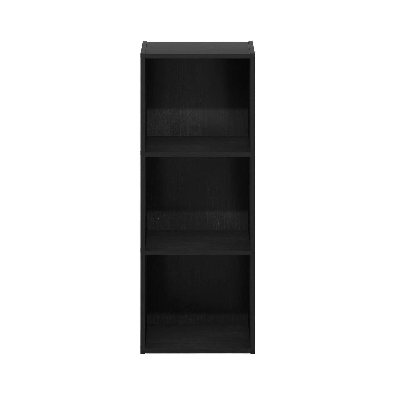 -Tier Open Shelf Bookcase 9.0D x 12.0W x 32.0H Inch Blackwood $25.50