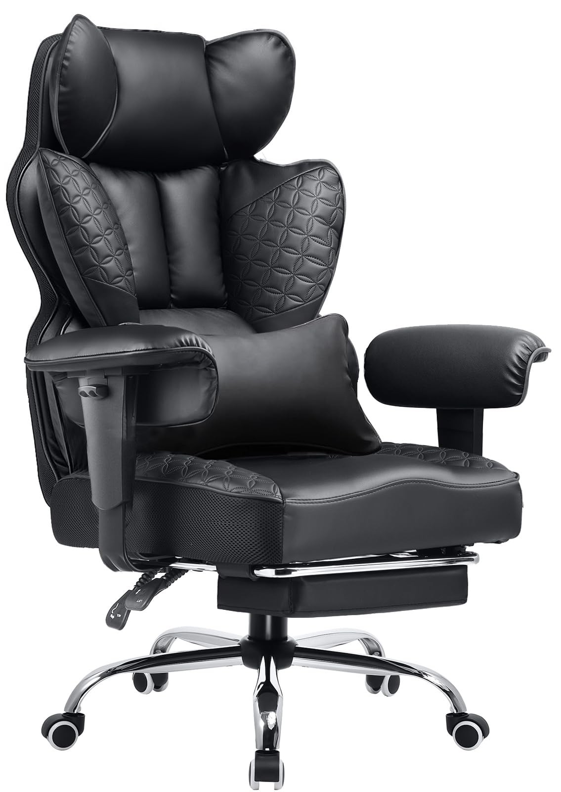 Comhoma Big And Tall Office Chair 400Lbs Wide Ergonomic Gaming Chair Deluxe