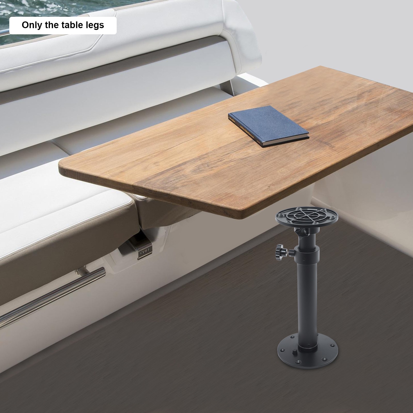 Adjustable Table Pedestal, Boat Table Pedestal 7.8*18-27.5in for Travel Trailers