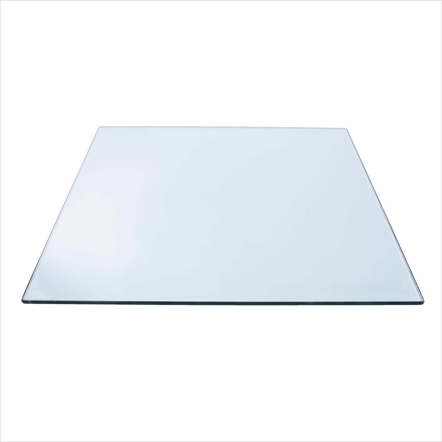 14″ Square Clear Glass Table Tops