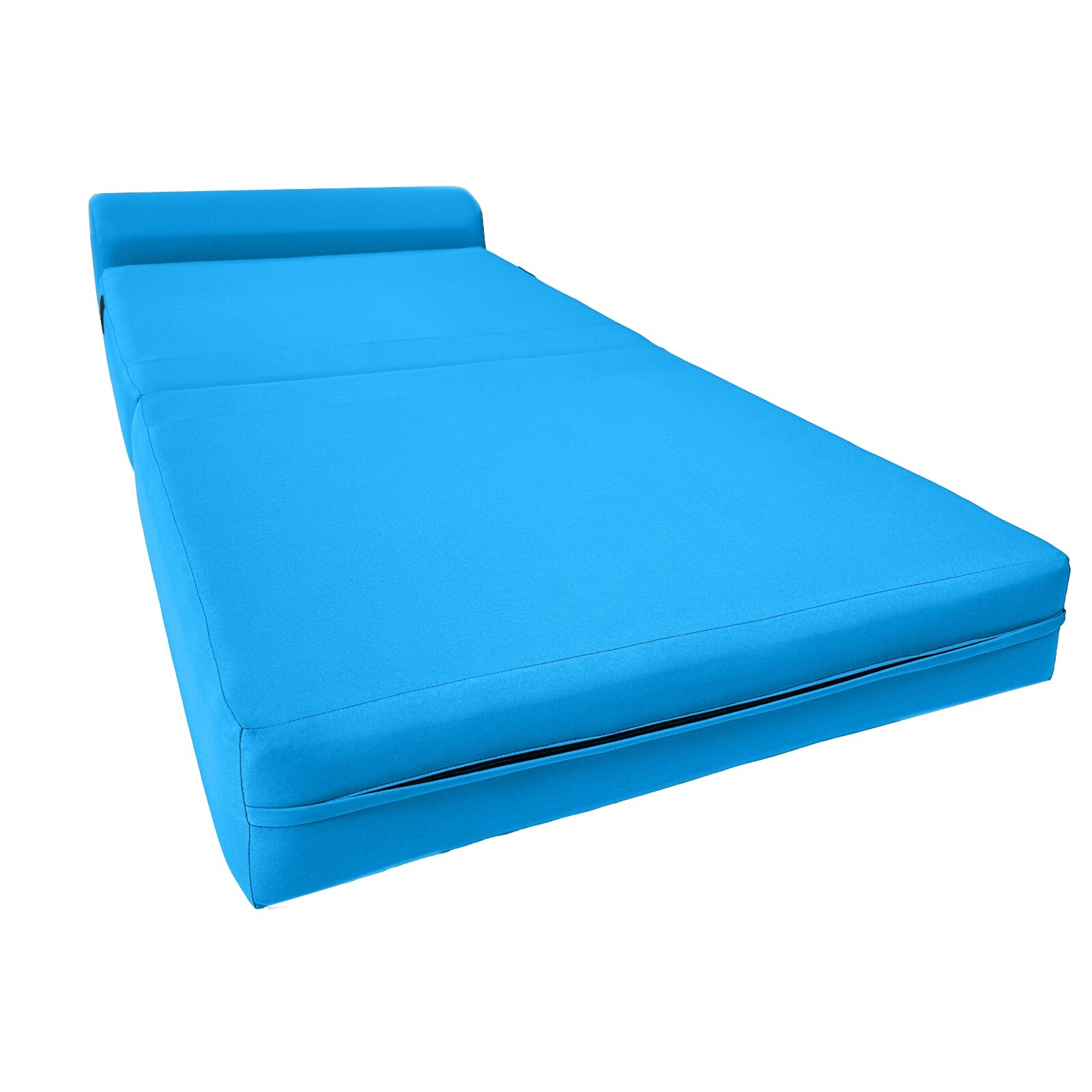 Twin Size Sleeper Chair Folding Foam Beds, Foldable Sofa Couch 6x36x70 Turquoise