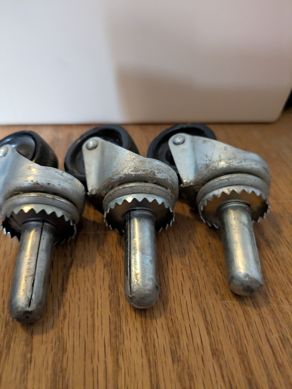 Castors for Furniture – 1/2″ Sleeve on Shaft – Lot of 3