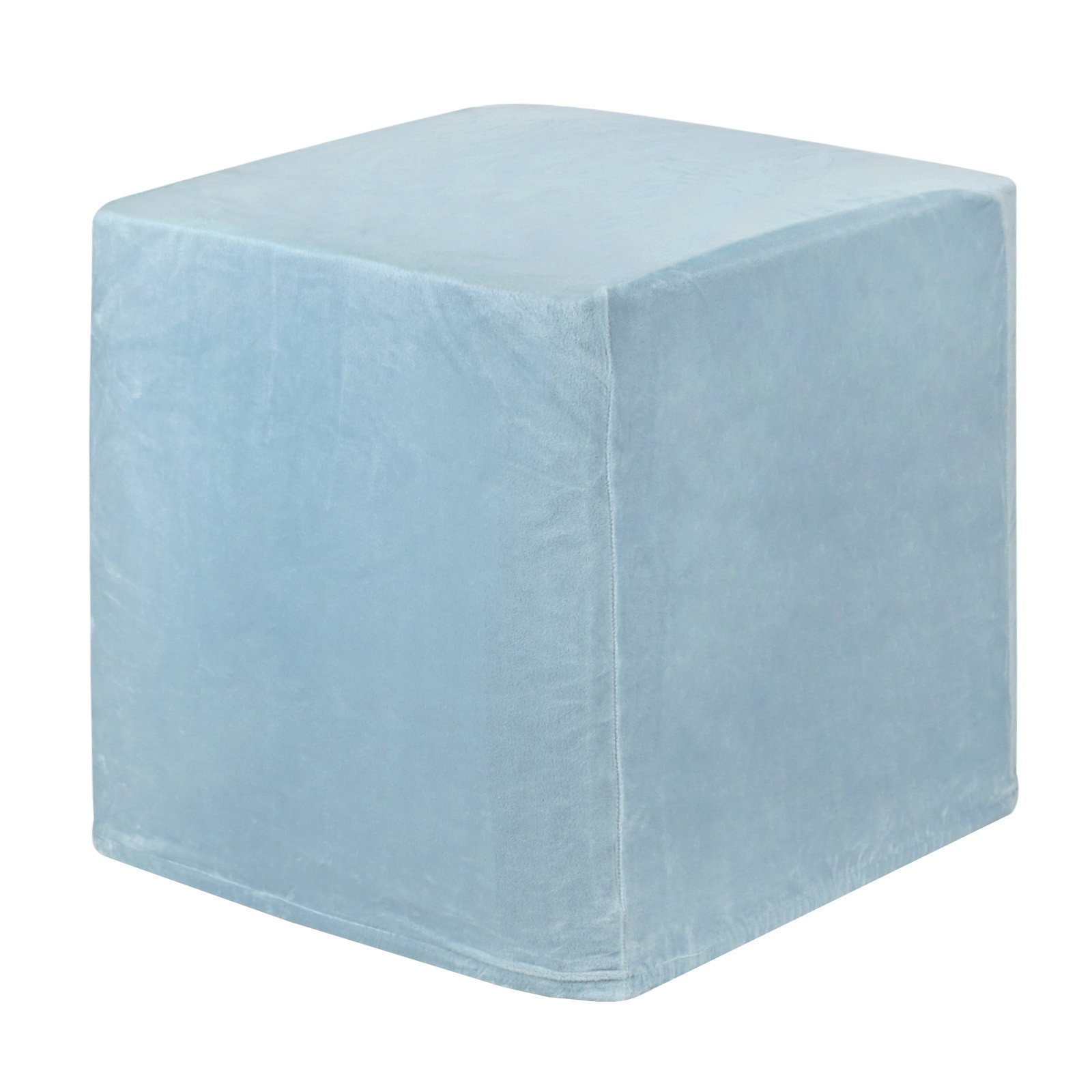 1-Pack 13″x13″x15″ Stretch Square Ottoman covers Footstool Protector Light Blue