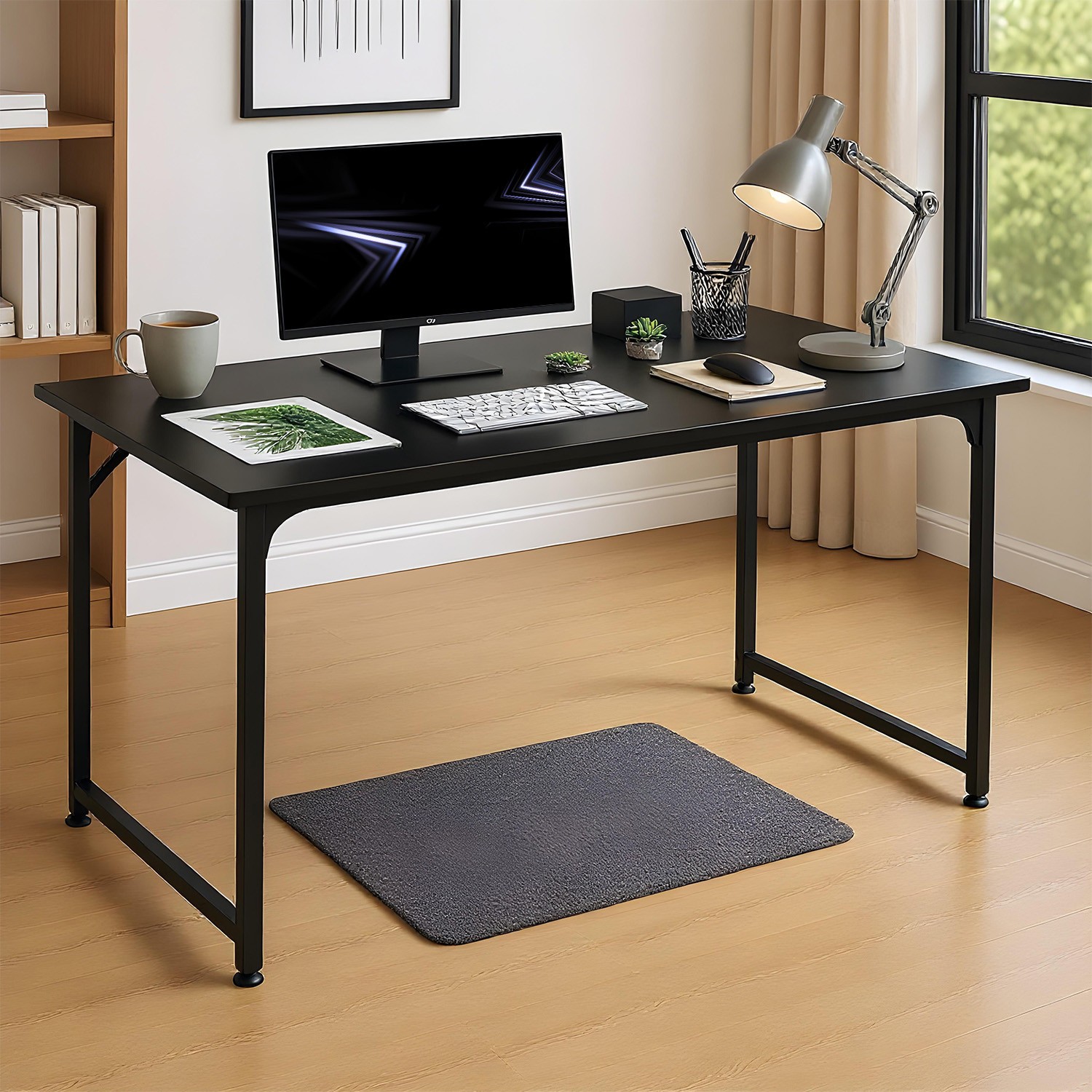 47 inch Computer Desk Gaming Desk Multi-Function Writing Table Student Art