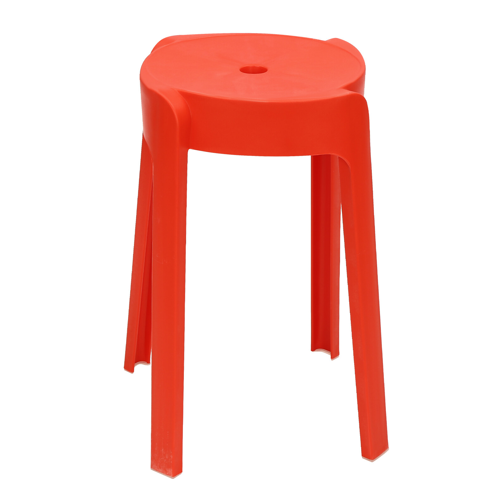18-Inch Stackable Plastic Stools – 10 Pack Lightweight & Portable