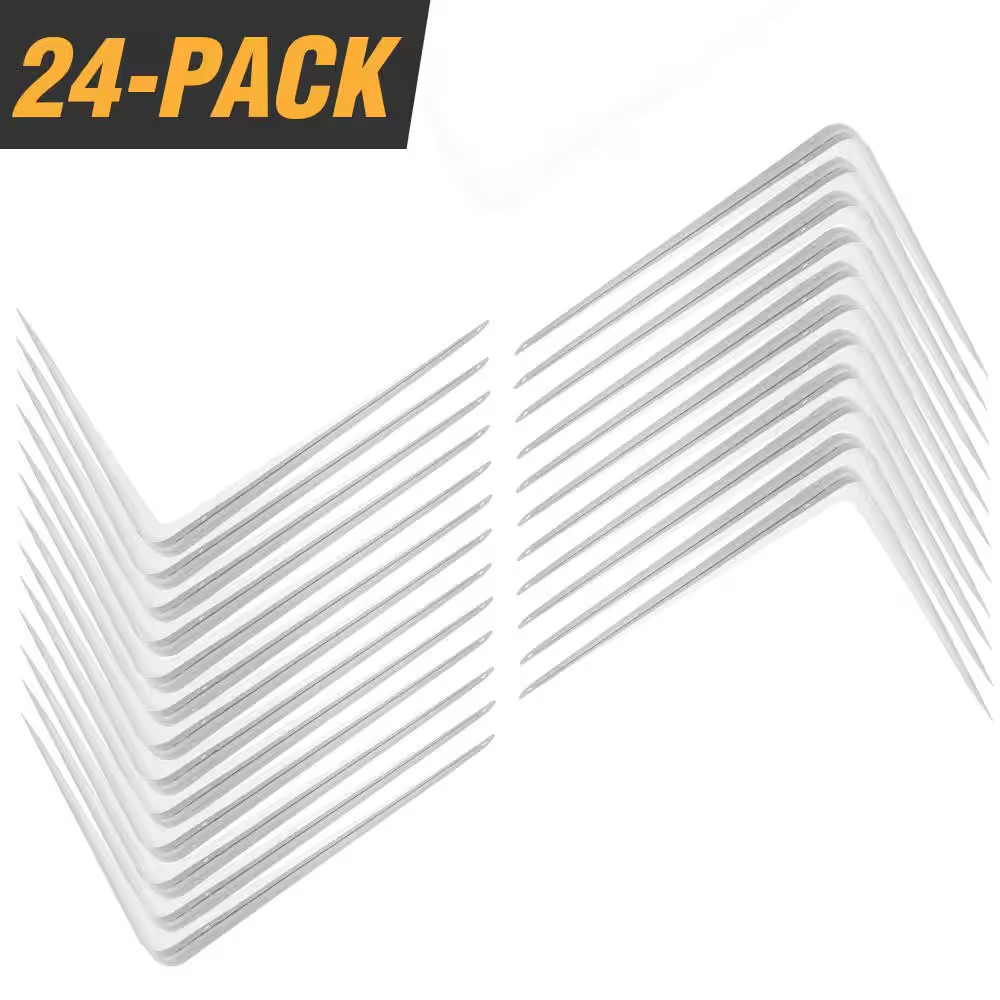 12 In. X 14 In. White Steel Shelf Bracket (24-Pack)
