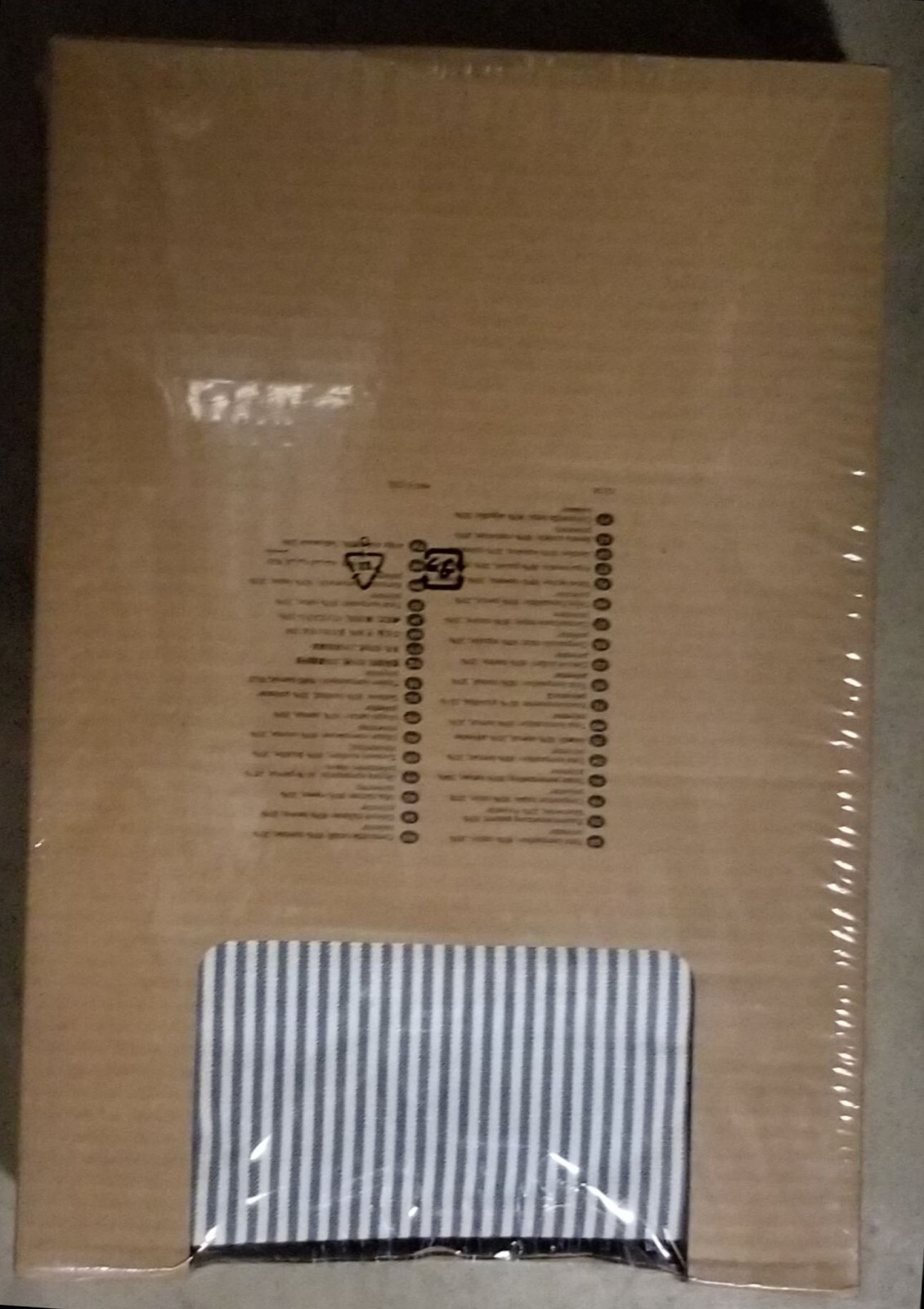 IKEA Cover for STOCKSUND Bench REMVALLEN Blue White SLIPCOVER ticking stripes