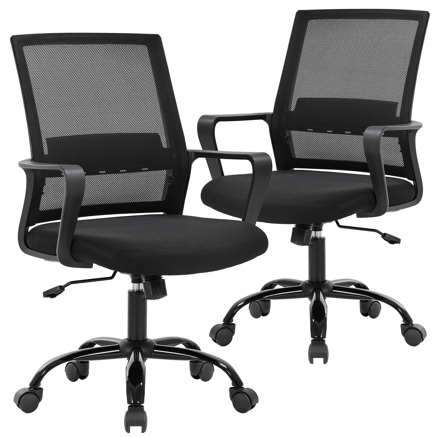Office Chair Desk Chair Computer Chair Swivel Executive Lumbar Support, 2 Pack