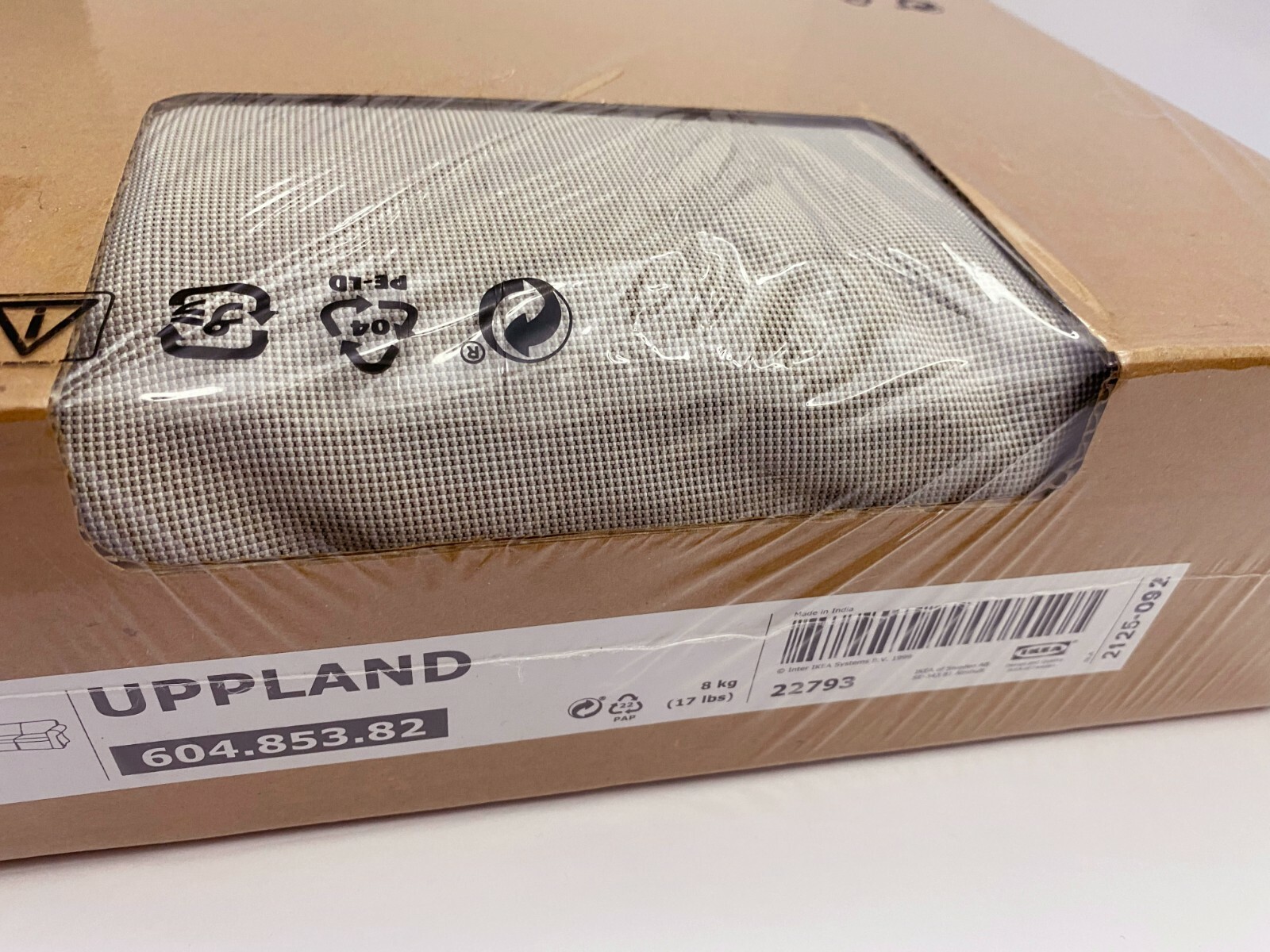 Ikea UPPLAND (4-Seat) Corner Sectional Sofa COVER Totebo Light Beige NEW Sealed