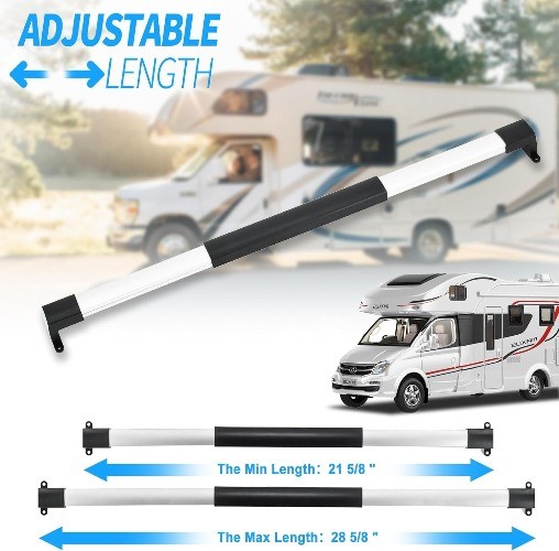 RV Screen Door Cross Bar Handle for Motorhome Camper Trailer, Adjustable from 21