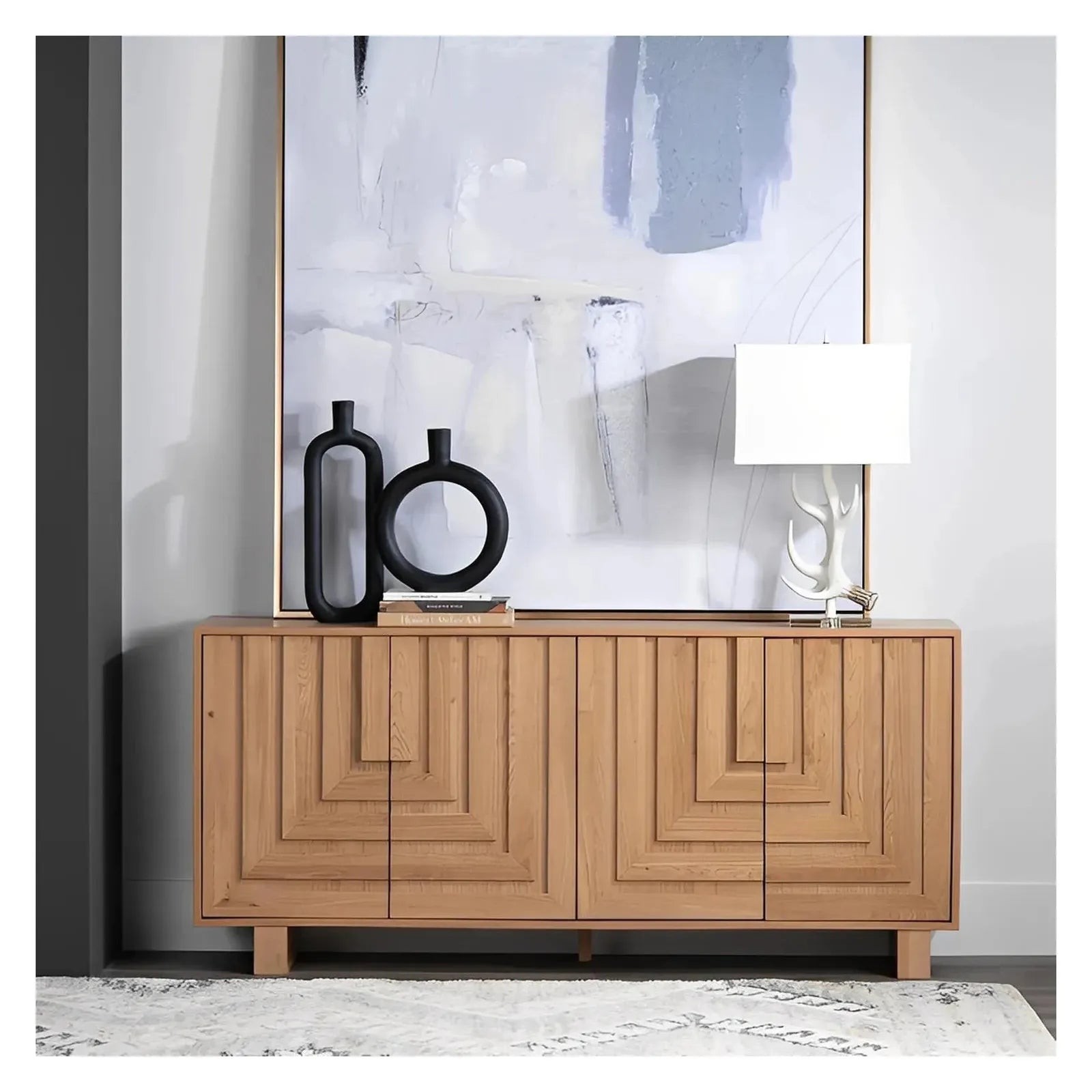 Dylan Four Door Sideboard | 74x16x34 (in)