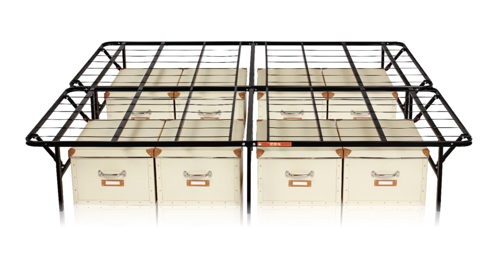 Mainstays 14”high Profile Foldable Steel Bed Frame, (California King Size)