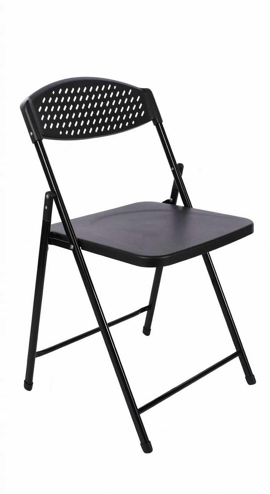 Light-Weight Plastic Folding Chair, Black