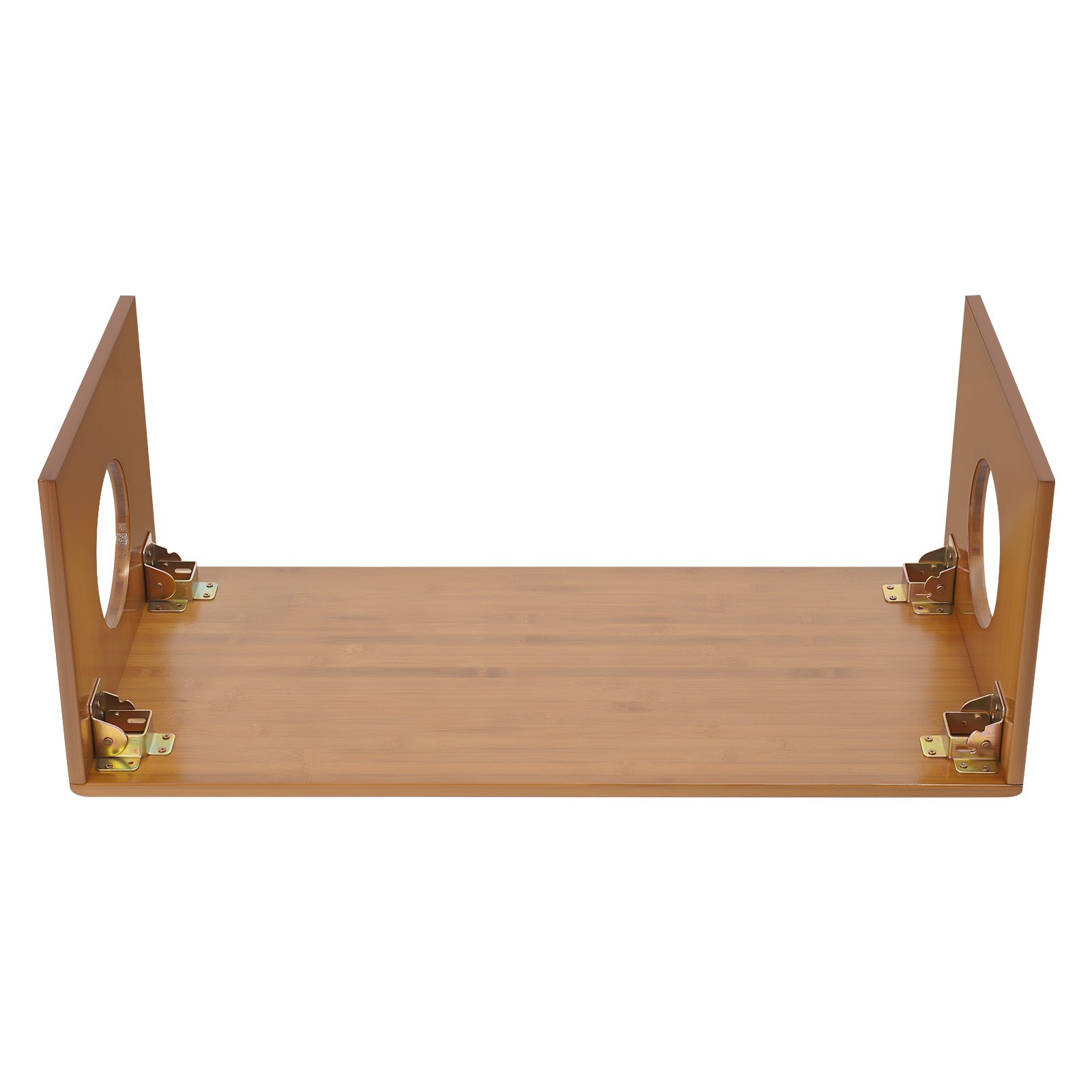 Brown Folding Floor Coffee Table, Foldable Low Portable Coffee Table for Sitting