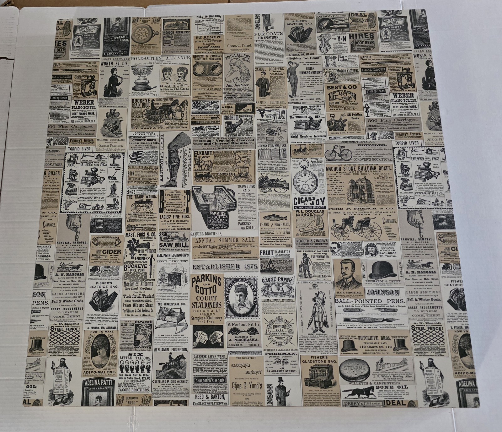 WENDY’S 30″ Newsprint Table VTG ORIGINAL 1st Gen BANNED 1970s VG w/o Base RARE!