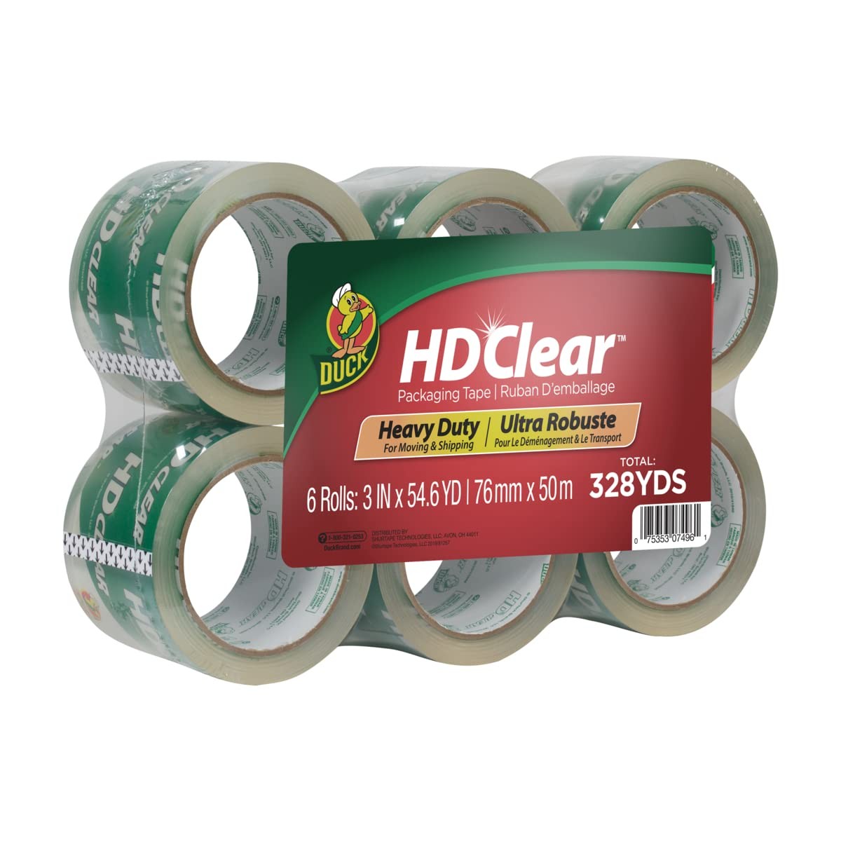 Duck Hd Extra Wide – 6 Rolls Of Strong Heavy Duty Refills For