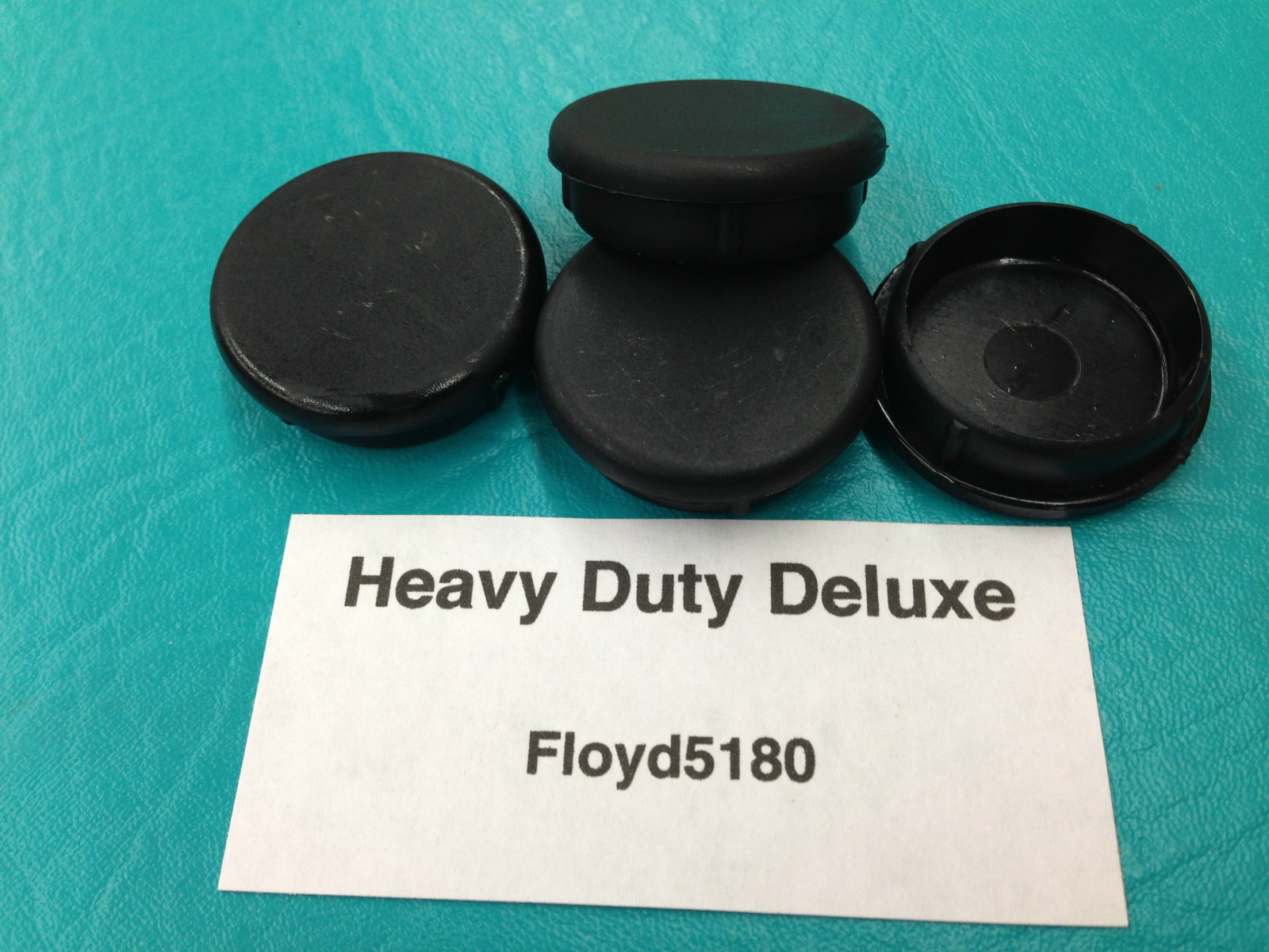 4 Heavy Duty Chair Glides Floor Saver Wrought Iron Leg Insert Cup 1 1/4″ Blk