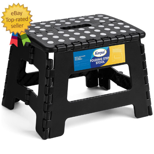 9″ Folding Step Stool for Adults,Kids,Non-Slip Folding Stools with Portable Hand