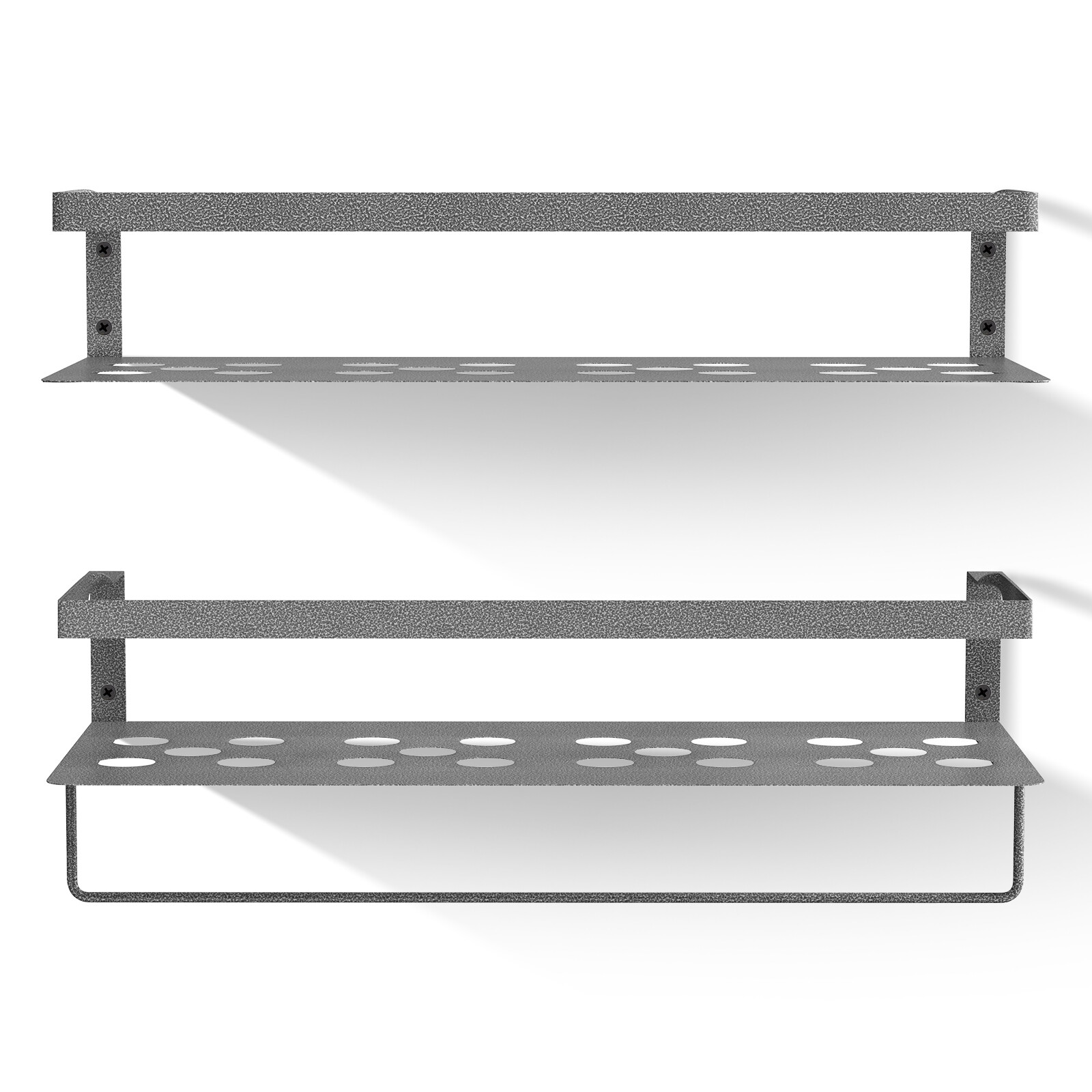 2PC Floating Shelves Wall Mounted Iron Wall Storage Rack For Home Office | 12KG