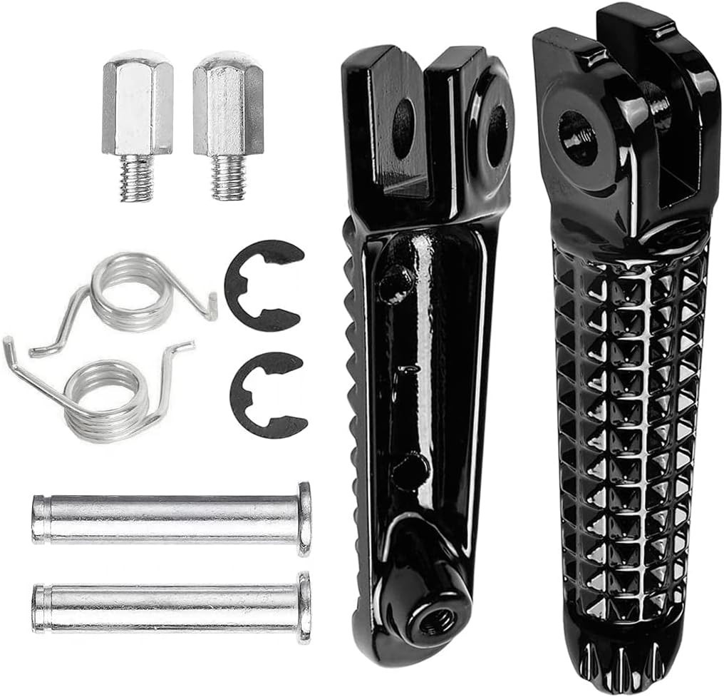 Front Foot Pegs Footrests Pedal for Motorcycle 1992-2019, 2015-2023, 1999-2020,