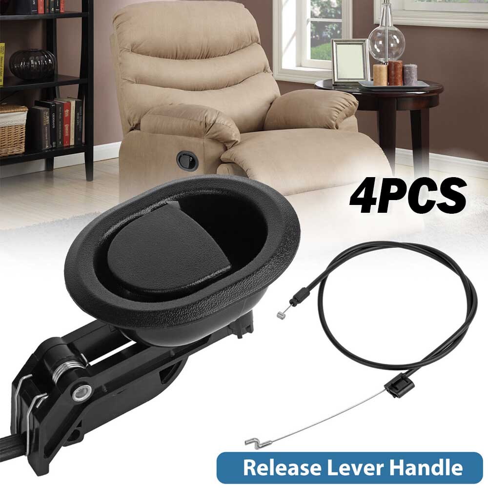 4 Set Sofa Recliner Release Pull Handle Replacement Universal Couch Cable Lever