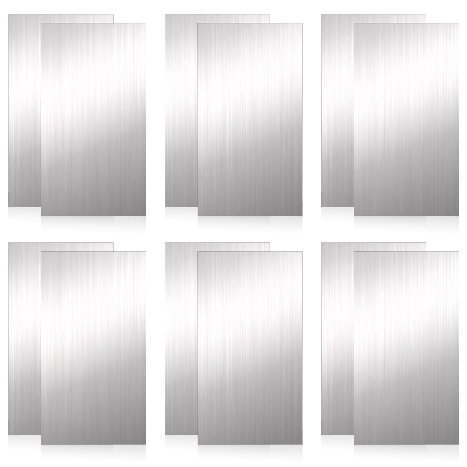 12 PCS Stainless Steel Shim Stock Kit, 2½” x 6″, Precision Metal Shims for Le…