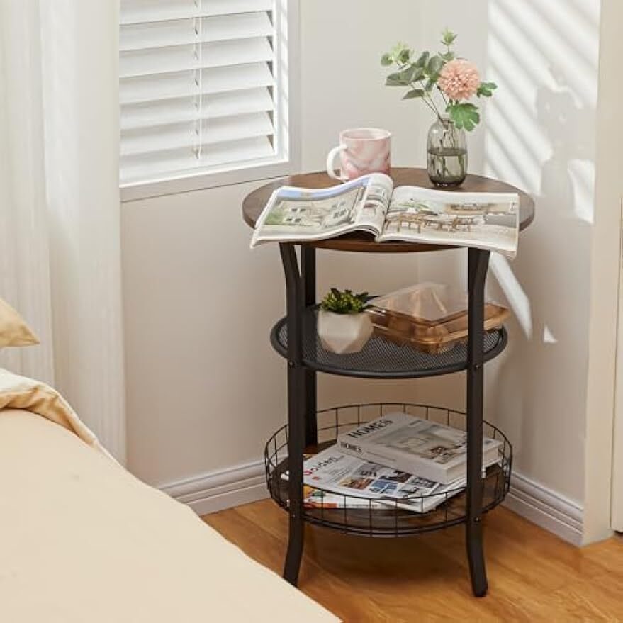 Industrial Vintage Side Table, Coffee Table for Office