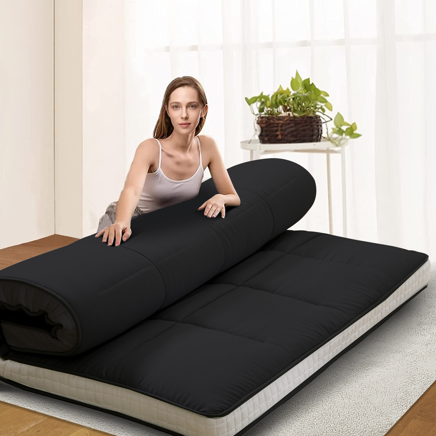 80×39/54/60/inch Floor Mattress Japanese Thicken Futon Bed Lounge Camping Pad