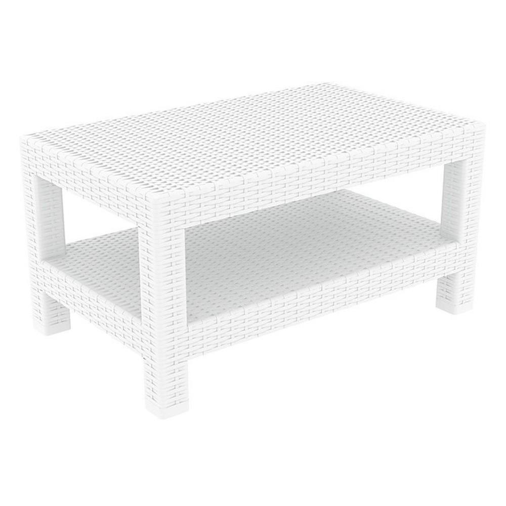 Compamia Monaco Outdoor Coffee Table in White