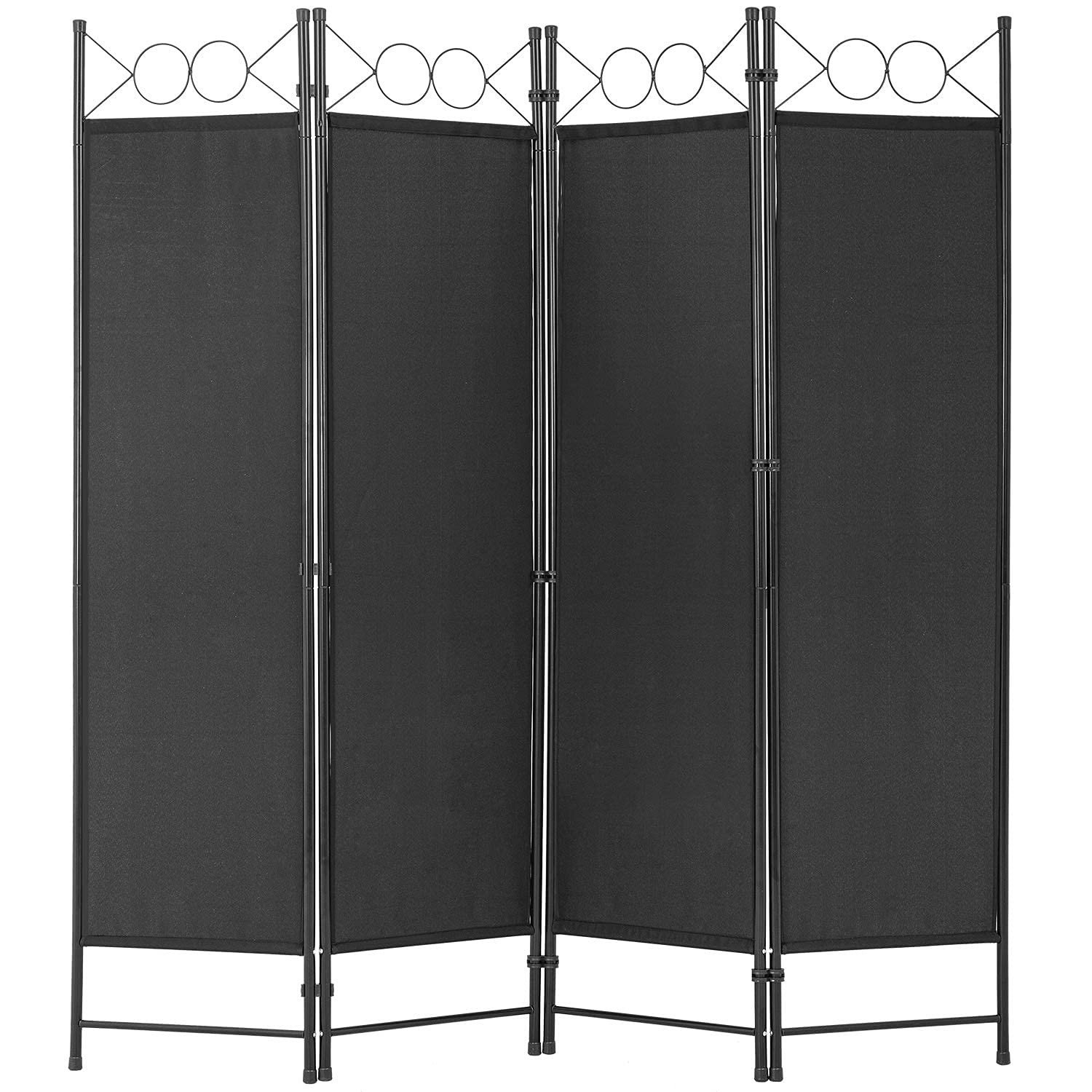 5.6FT Folding Privacy Screen 4 Panel Room Divider