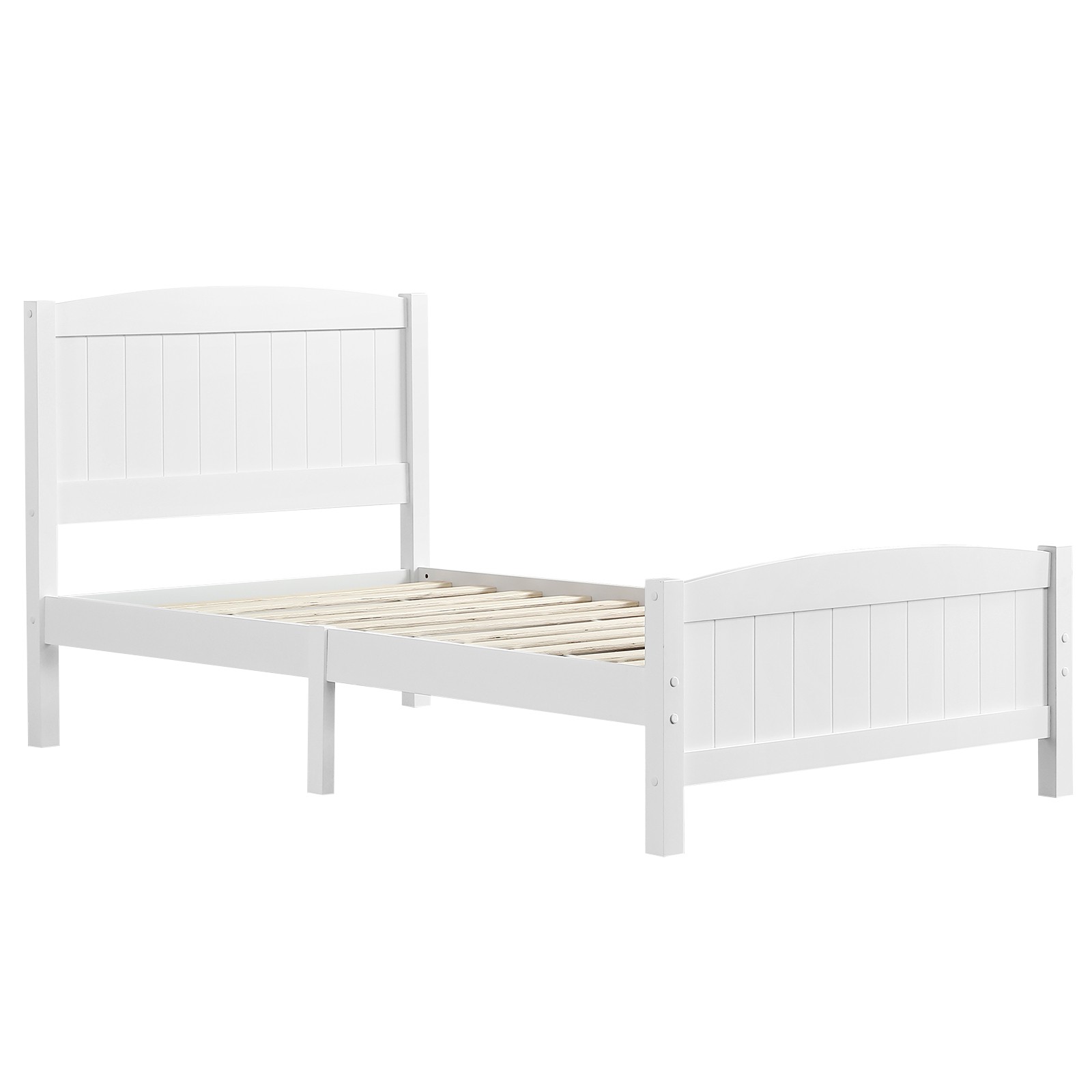 FCH Twin Pine Single-Layer Core Vertical Stripe Full-Board Curved Bed Head With