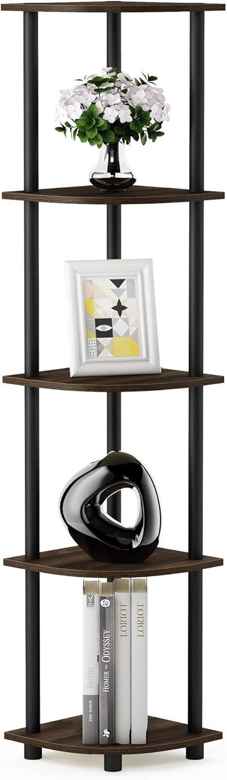 5-Tier Corner Shelf Set of 2 – Stylish Open Storage for Home & Office