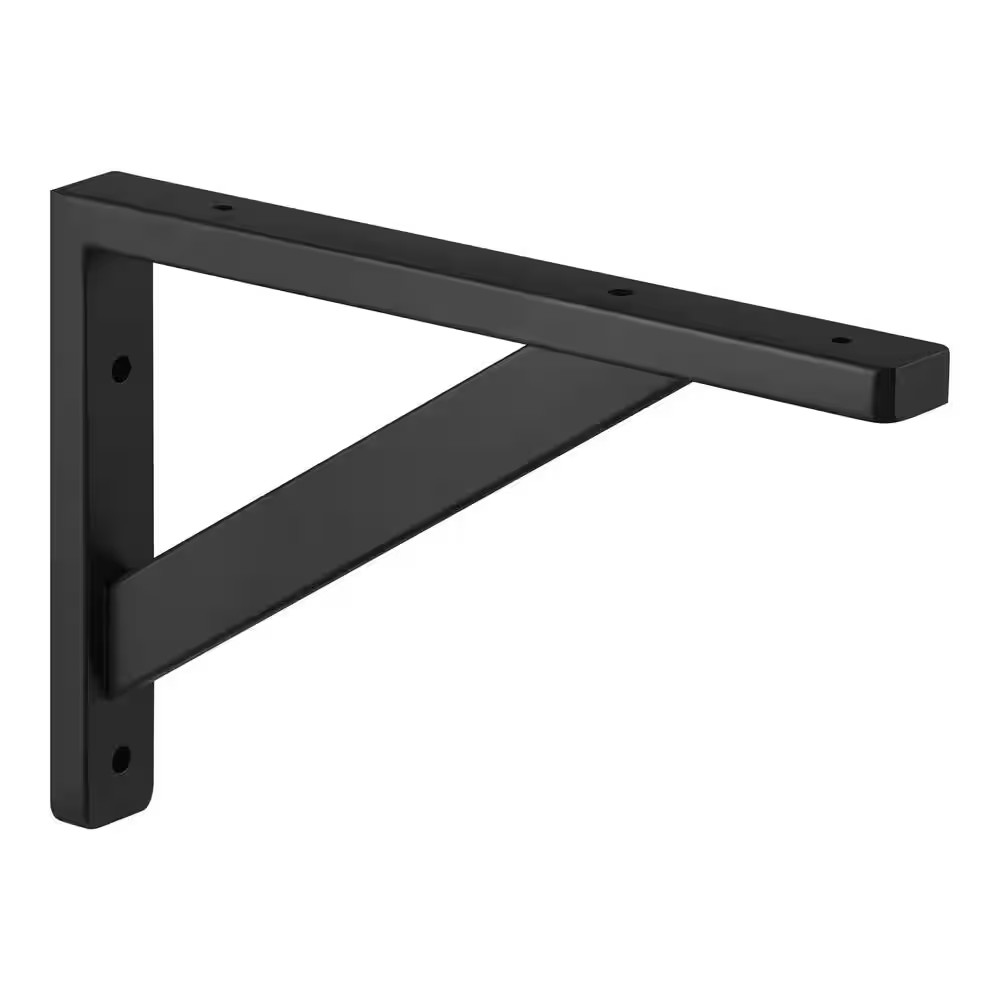 11.5 In. X 7.5 In. Black Wooden Bracket