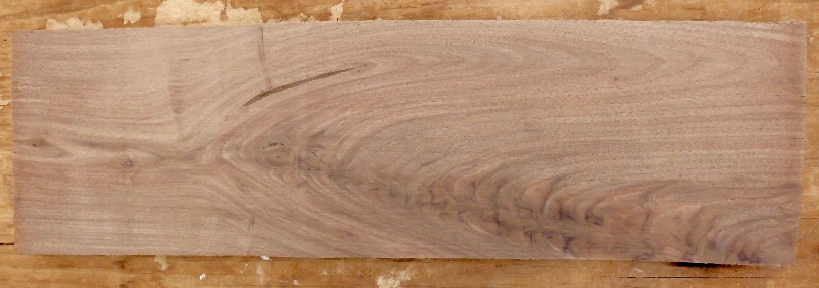 AGED EASTERN BLACK WALNUT CROTCH BOARD 19.5X5.5X.8inches