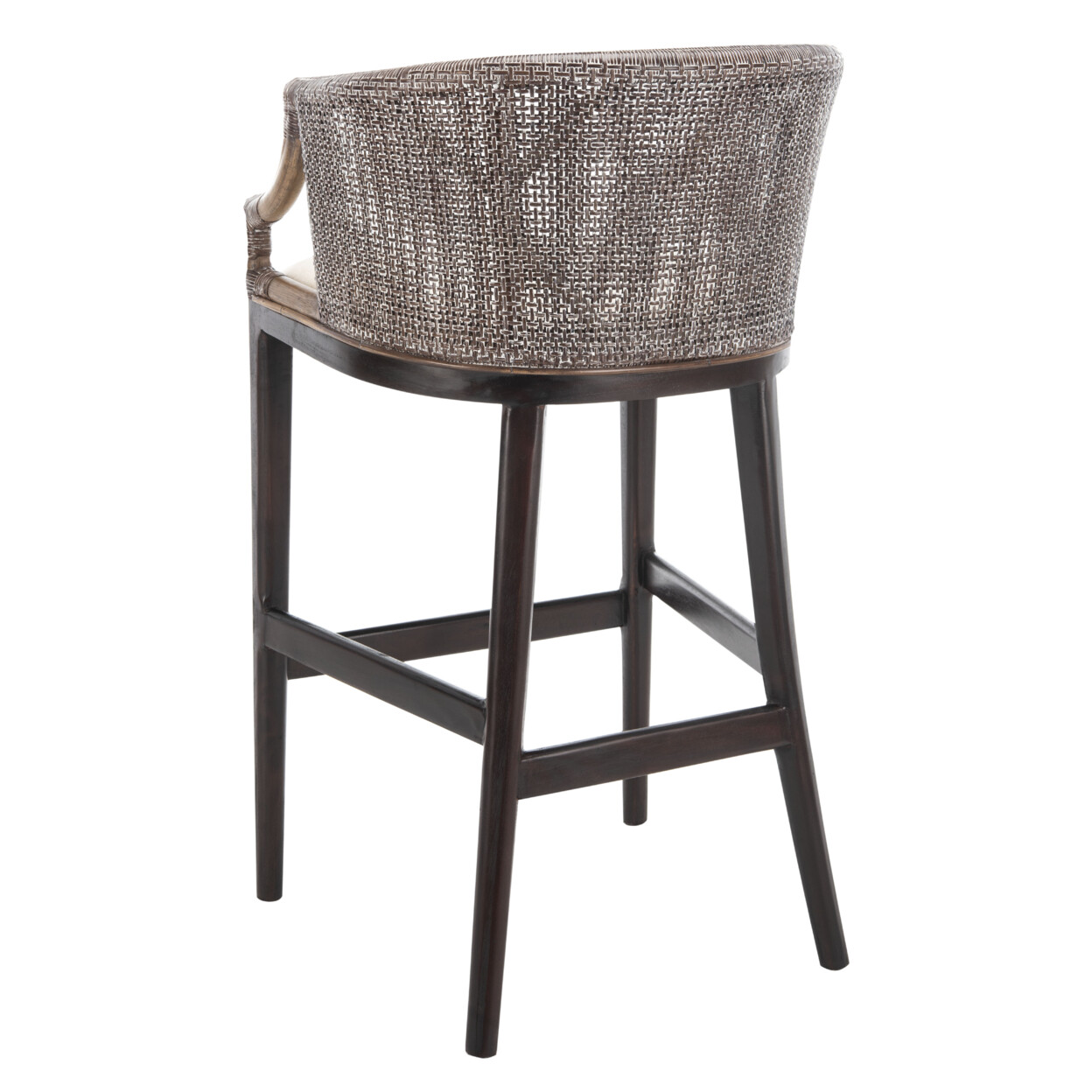 SAFAVIEH Brando Bar Stool | Brown / White |