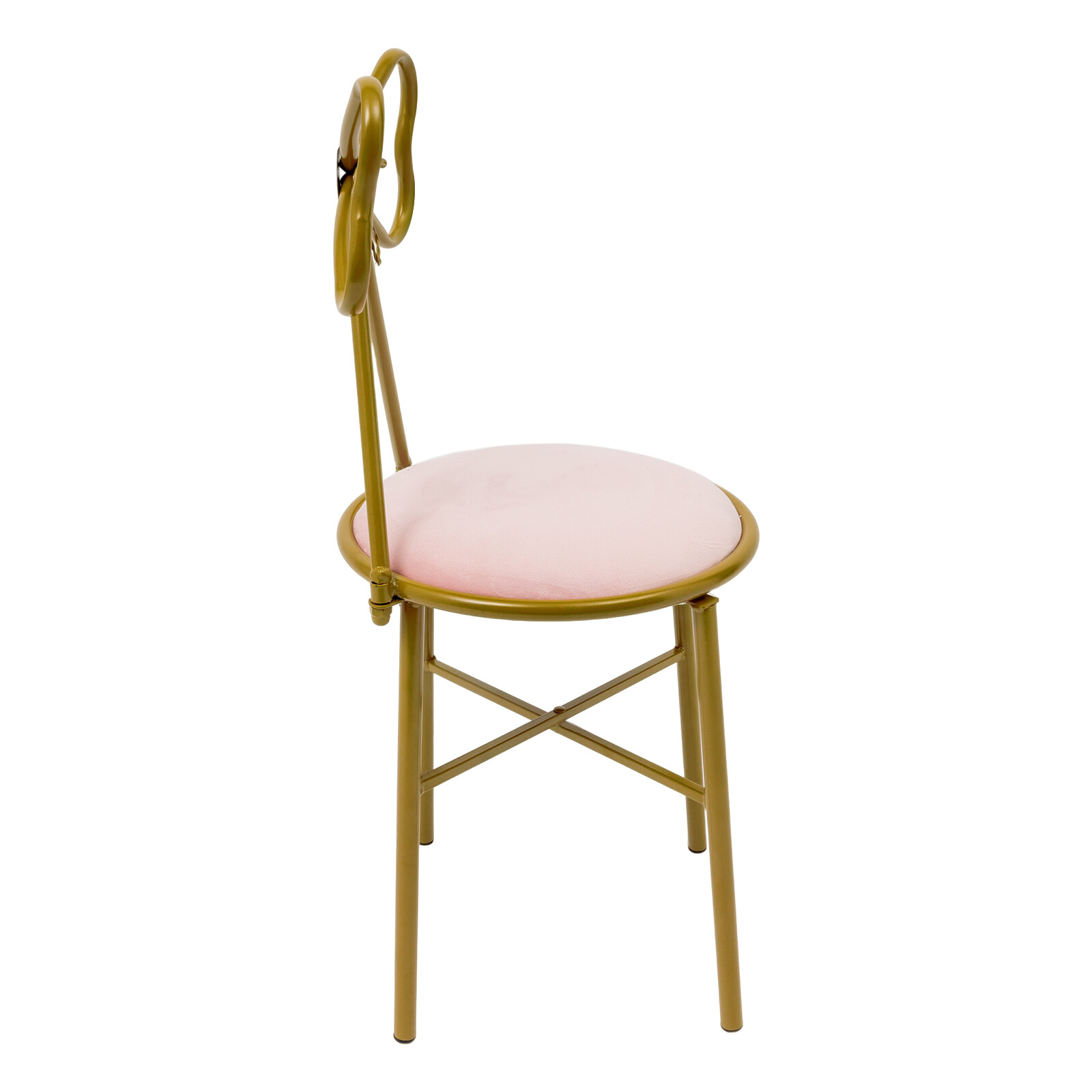 Modern Simple Dressing Table Makeup Chair With Stool Pink Vanity Velvet Chair